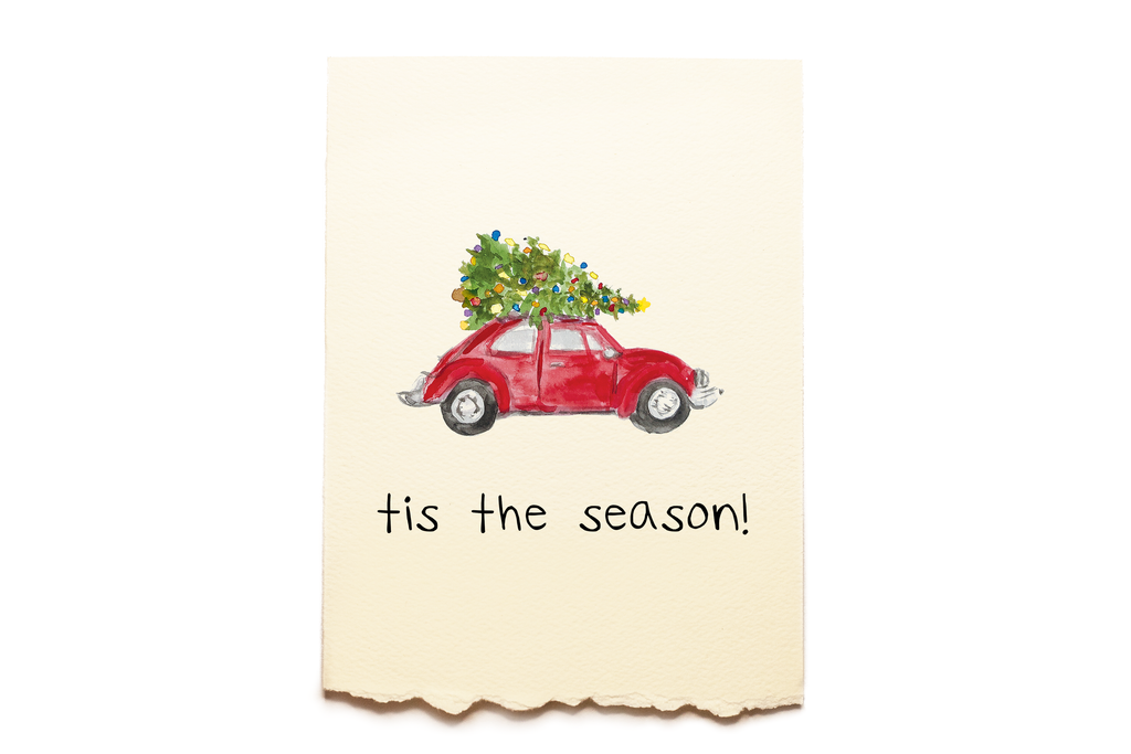 Holidays, Winter - Christmas - Car with Tree