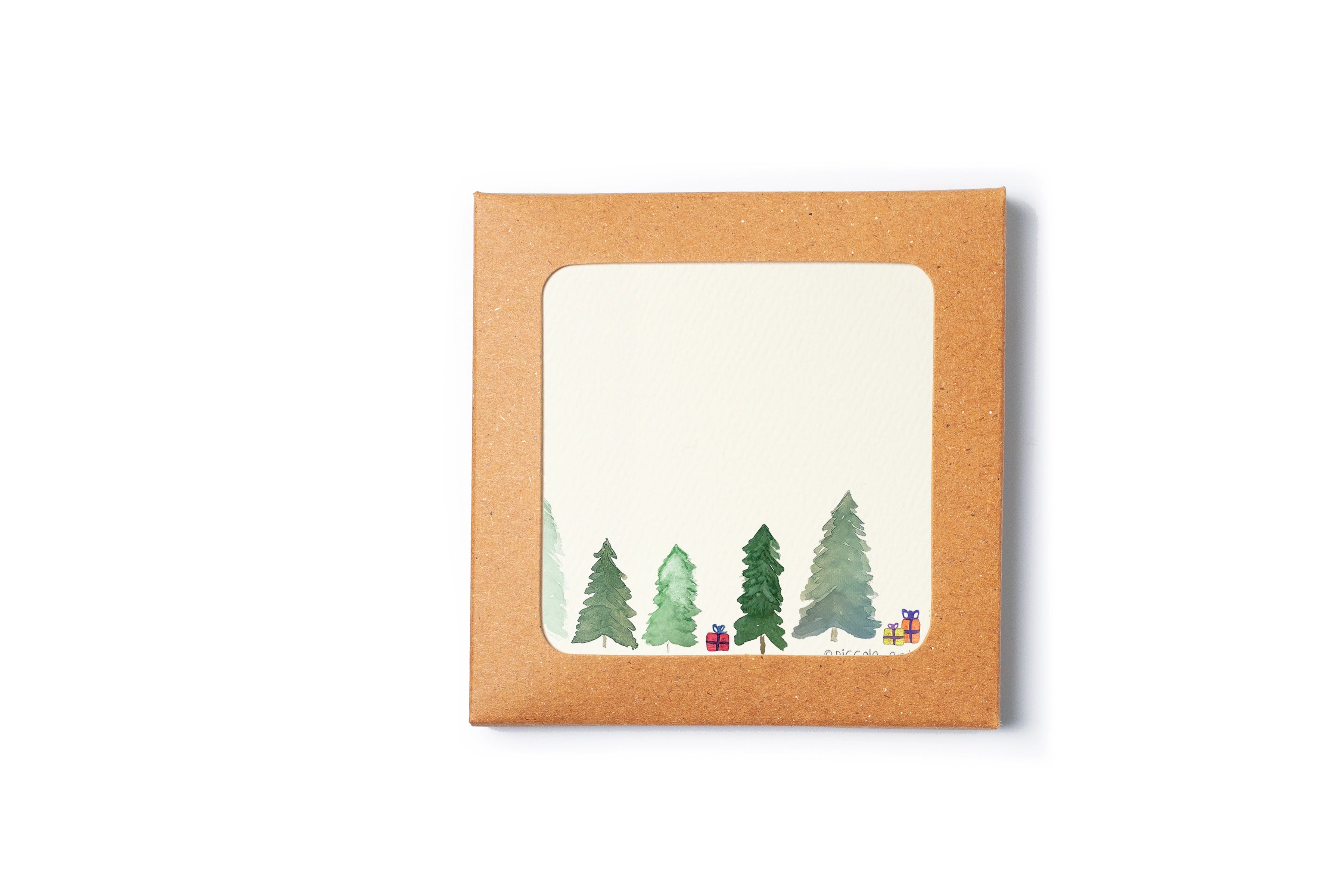 Mini Stationery Set - Christmas Trees