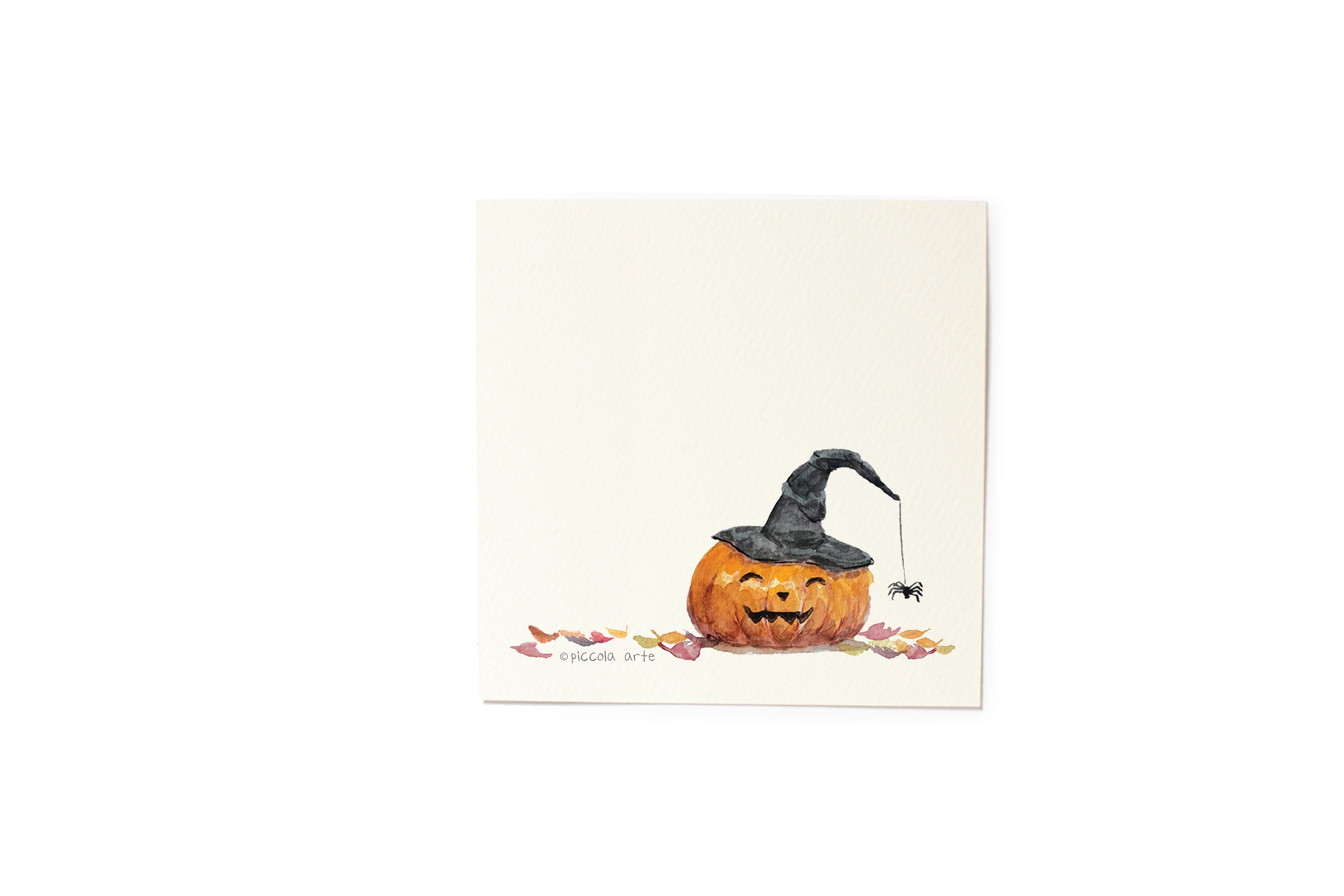 Mini Stationery Set - Halloween Jack-o-lantern