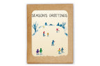 Pack of 8 Cards - Winter - Skating