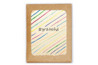 Pack of 8 Cards - Thank You - Stripes #grateful